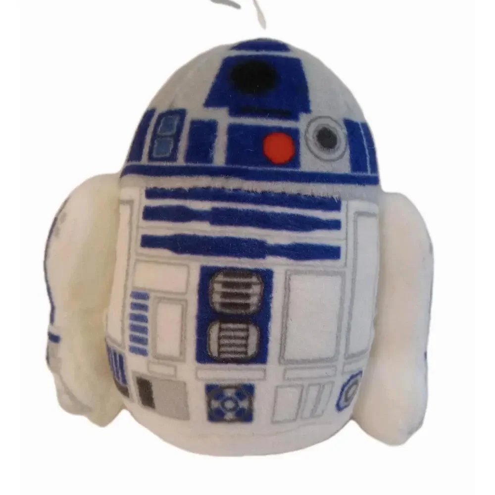 Hallmark R2 D2 Tree Ornament Blue White Plush Resin Antlers Hanging Star Wars - Picture 2 of 8